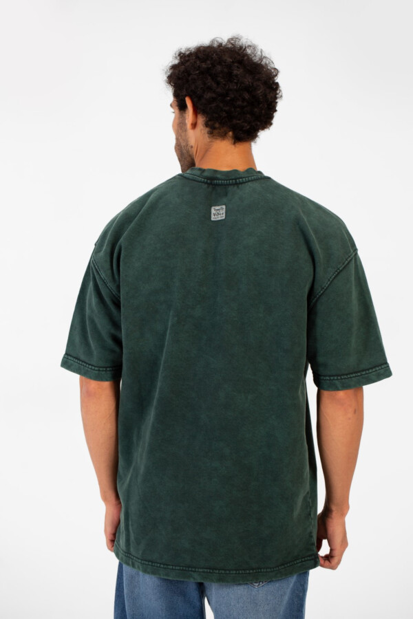 Men's Tomato Washed Short Sleeve Crew Neck T-Shirt With Unique Essential Details