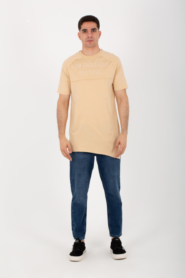 Mes Half Sleeve Round T-shirt With A Unique Modern Cut