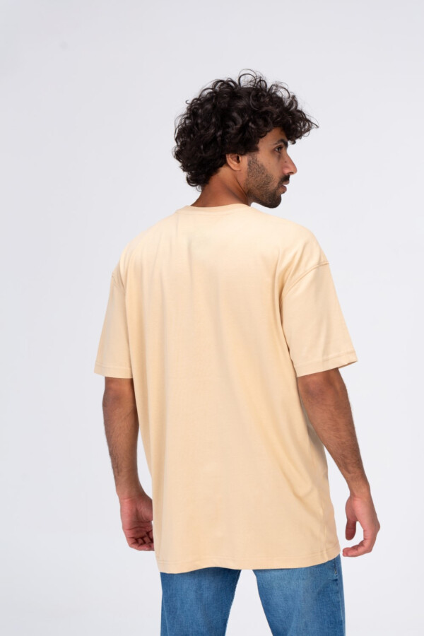 Mens Round Short Sleeve T-shirt With A Print On The Front