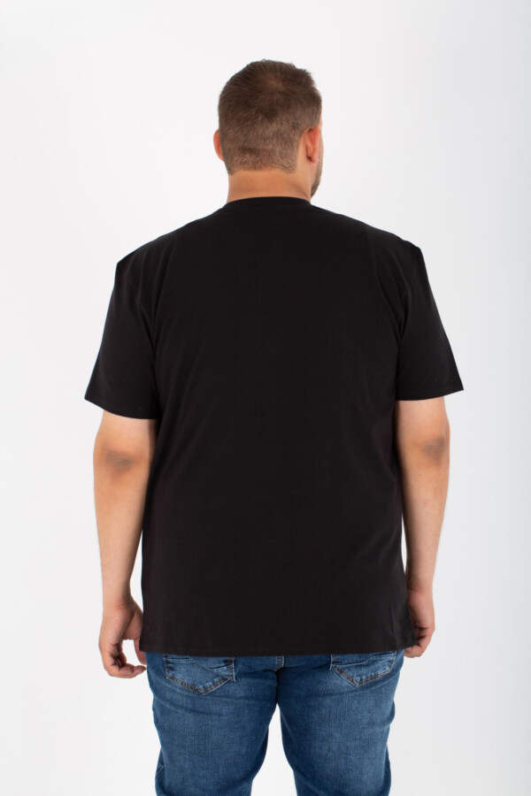 Mens Big Size Lycra T-Shirt With Round Neck And Front Print