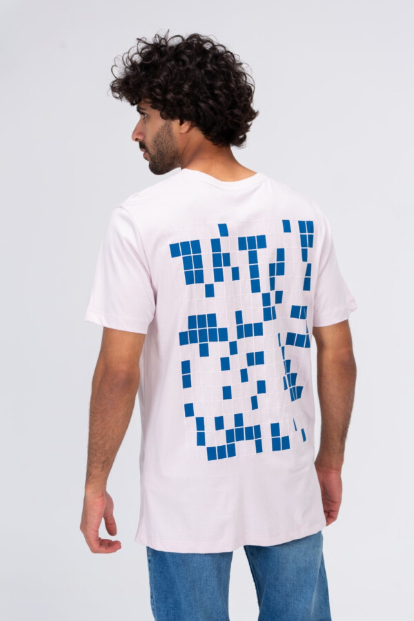 Mens Round Half Sleeves T-shirt With Front And Back Print With Comfortable Cotton Material