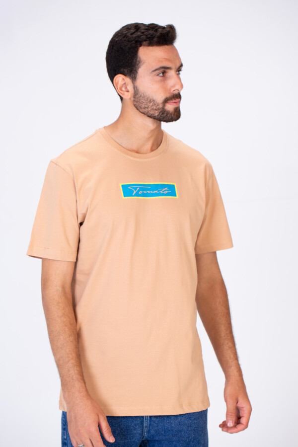 Men's Slim Fit Round Neck Printed T-shirt