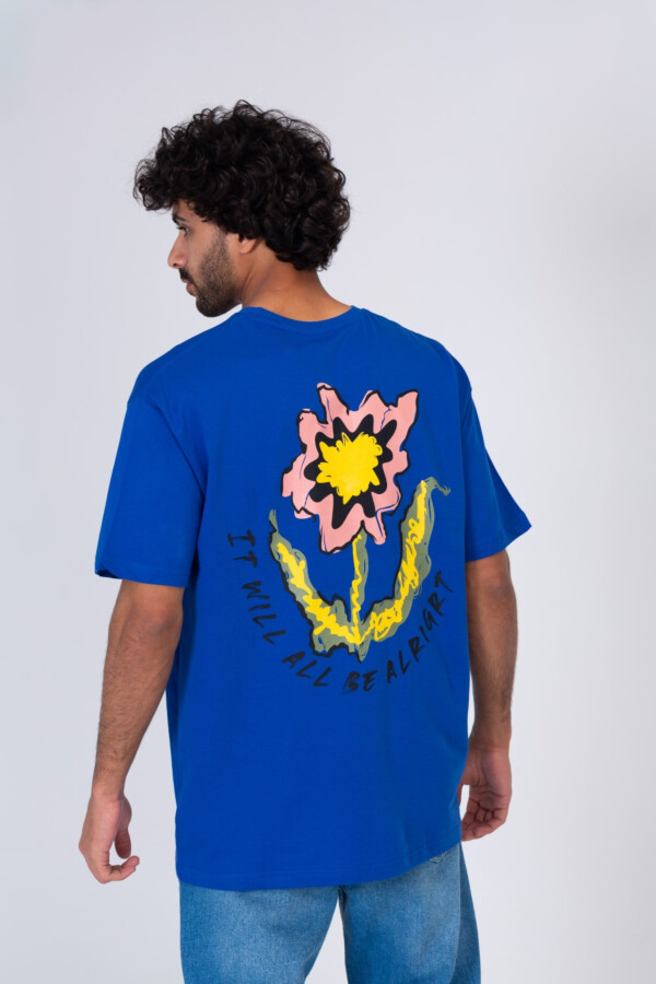 Mens Comfortable Casual With Front And Back Printed T-shirt