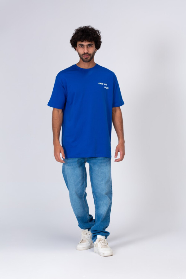 Mens Comfortable Casual With Front And Back Printed T-shirt