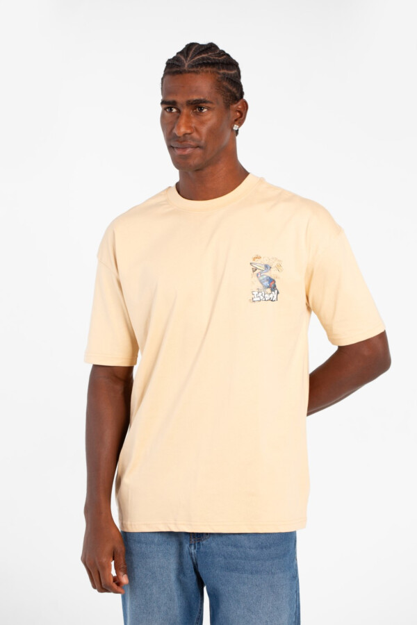 Men's Regular Fit Half Sleeves Crew Neck T-shirt With Front And Back Print