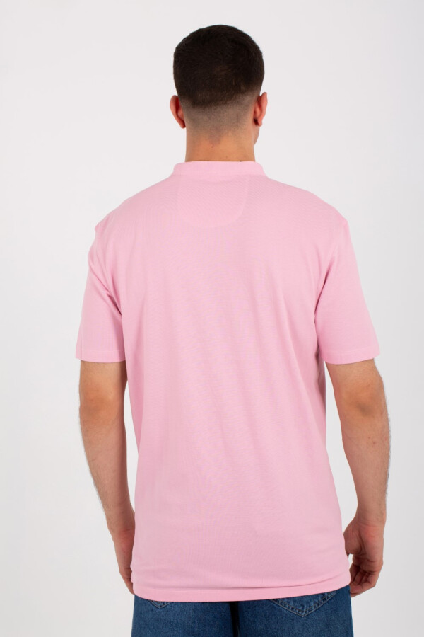 Mens Plain Basic Half Sleeves Polo T-shirt With A Zipper In The Front