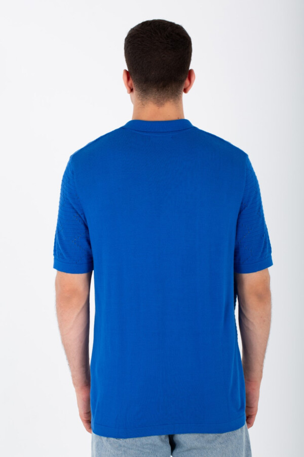 Mens Slim Fit Woven Trico Shirt With Short Sleeves And A Modern Fit