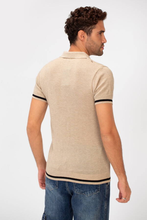 Men's Half-Zip Slim Fit Short Sleeved Polo T-shirt