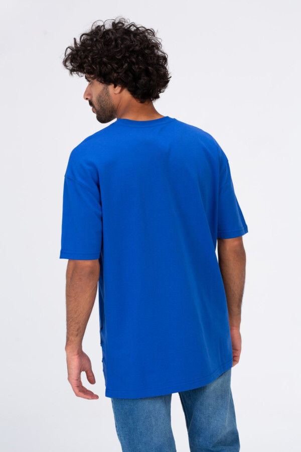 Mens Oversize T-shirt With Short Sleeves And A Round Neck