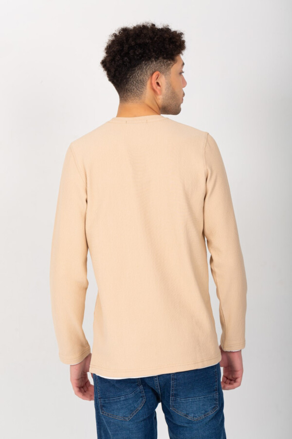 Men's Basic Long Style Regular Fit Cotton Long Sleeves Winter T-shirt