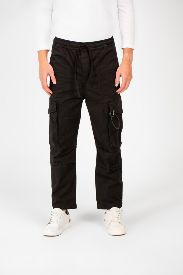 Men's Modern Gabardine Shewal Pants With A Drawstring Waist And Basic Details