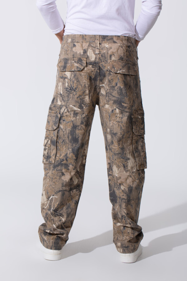 Men's Sherwal Gabardine Trousers Pants With A Cargo Army Cut And Modern Pockets