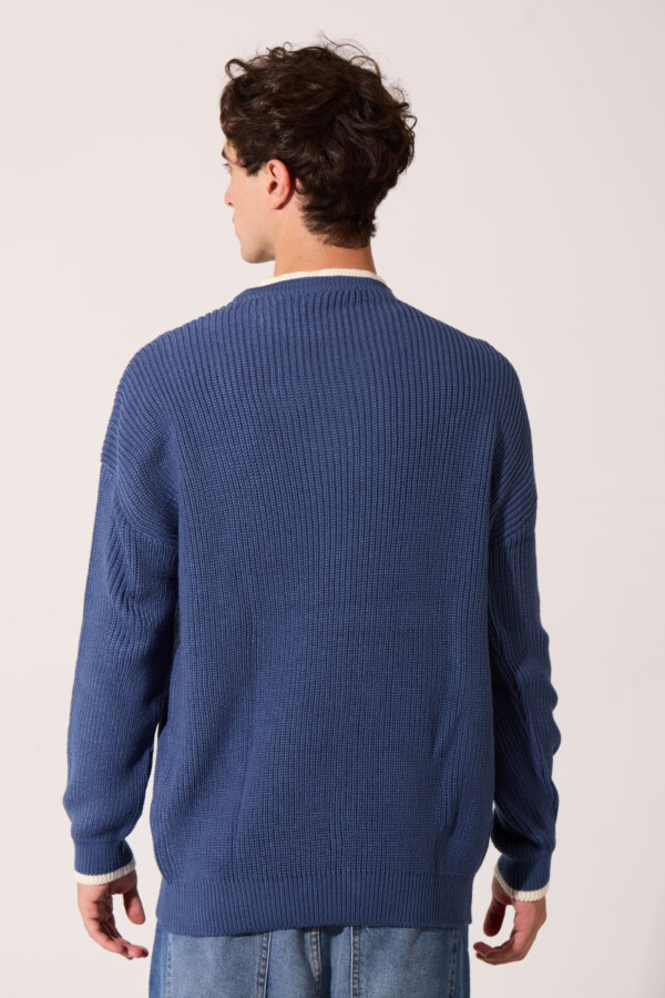 Men's Slim Fit Crew Neck Long Sleeve Modern Design Sweater Pullover