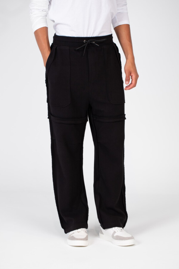 Men's Oversize Sweatpants With A Modern Fit In Melton Material