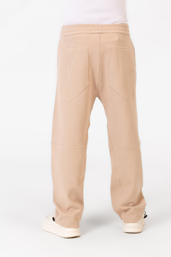 Men's Wide Leg Basic Tomato Sweatpants With Elastic Waistband And Modern Back Pockets