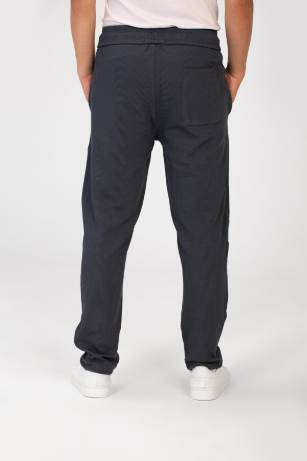 Men's Tomato Wide Leg Sweatpants With Elastic Waistband And Three Pockets
