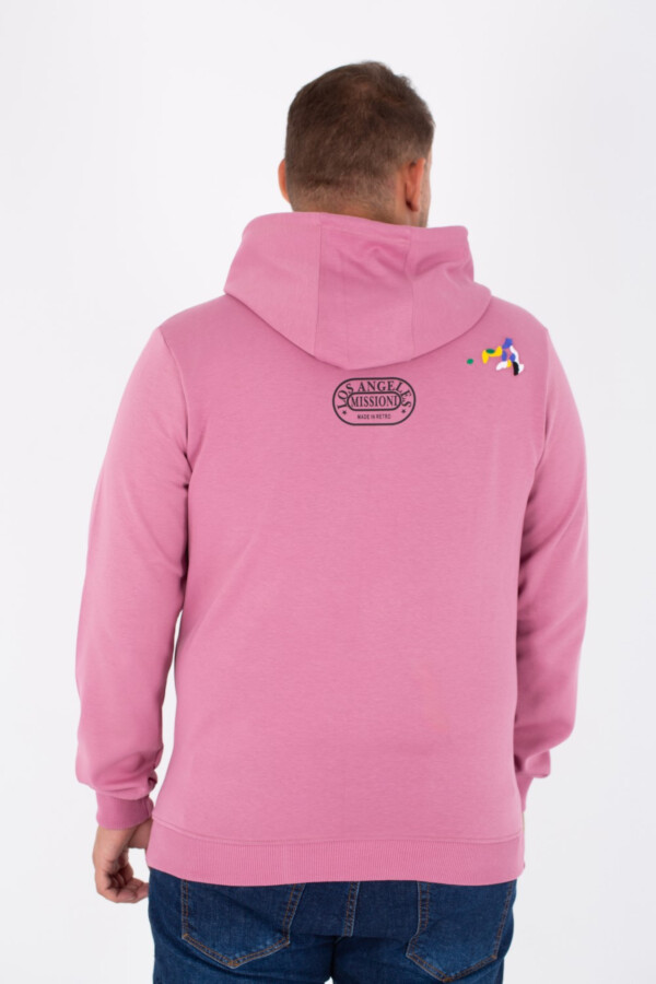 Men's Big Size Hoodie Sweatshirt With A Print On The Front And Back