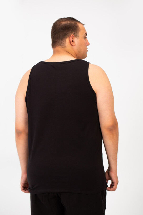 Men's Big Size Cut T-shirt With A Wide Collar And A Front Text Print