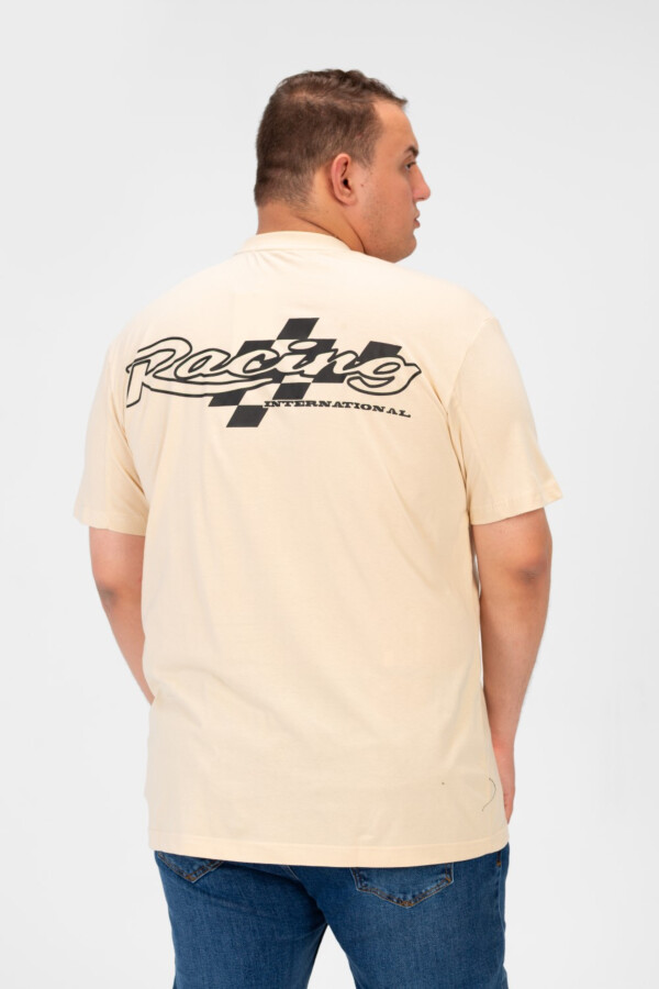 Men's Big Size Printed Short Sleeve Round Neck T-Shirt