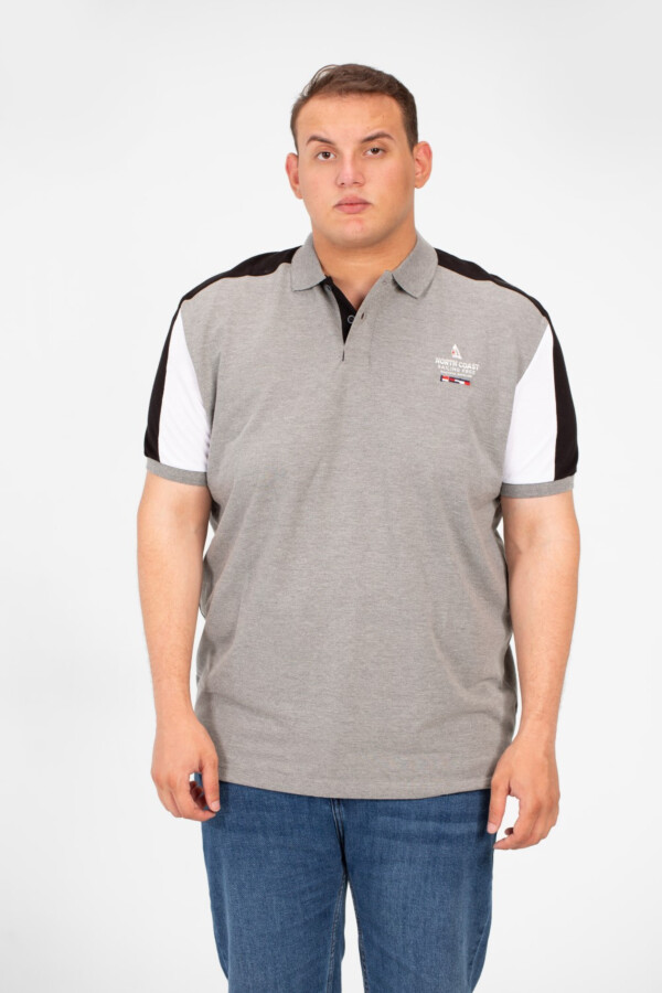 Men's Tomato Big Size Polo Short Sleeves T-Shirt With Modern Print