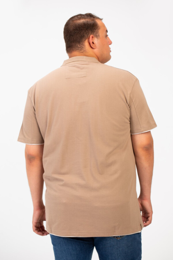 Men's Tomato Big Size Polo Short Sleeves T-Shirt In Basic Details