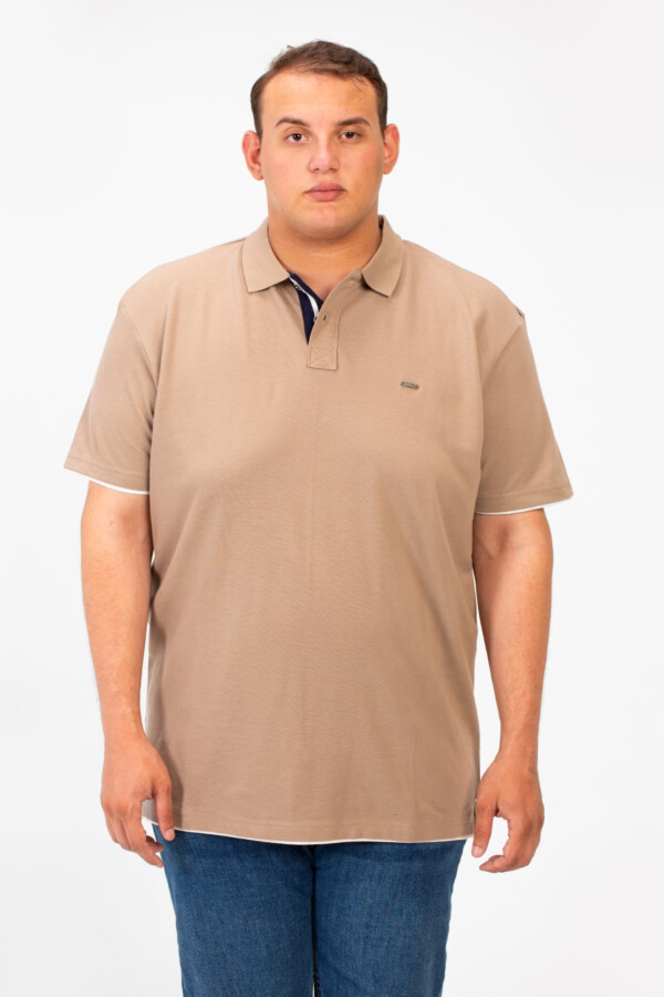 Men's Tomato Big Size Polo Short Sleeves T-Shirt In Basic Details