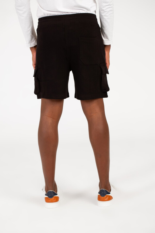 Men's Melton Elastic Waistband Side Pockets Short