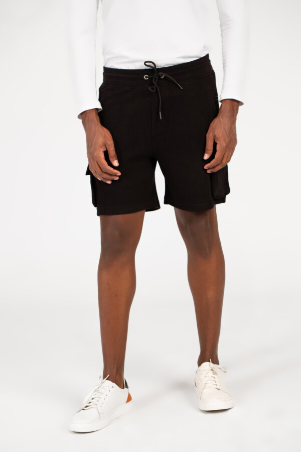 Men's Melton Elastic Waistband Side Pockets Short