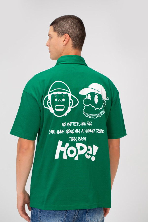 Men's Printed Bolivar Regular Fit Polo Neck Short Sleeve T-Shirt