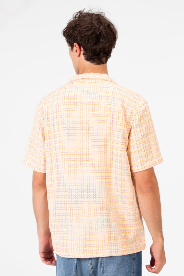 Men's Half Sleeve Dotted Slim Fit Front Button Shirt