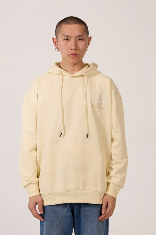 Men's Tomato Milton Regular Fit Sweatshirt With Modern Back Print Long Sleeves And Hood