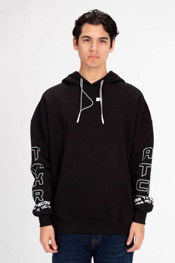 Men's Printed Oversized Hood Sweatshirt