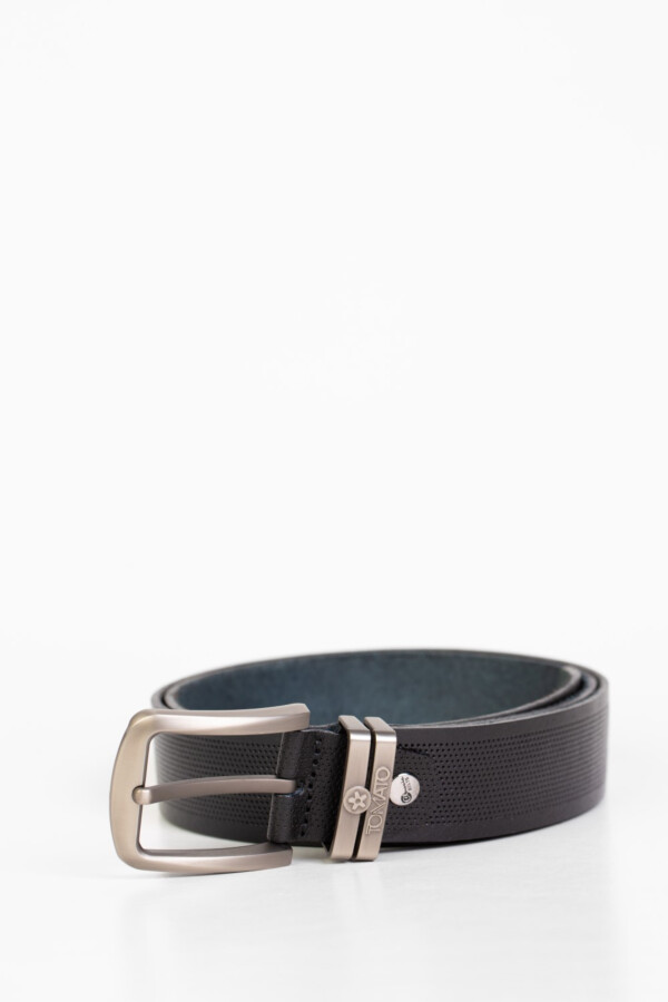 Men's Tomato Casual Leather Belt With Dot Holes
