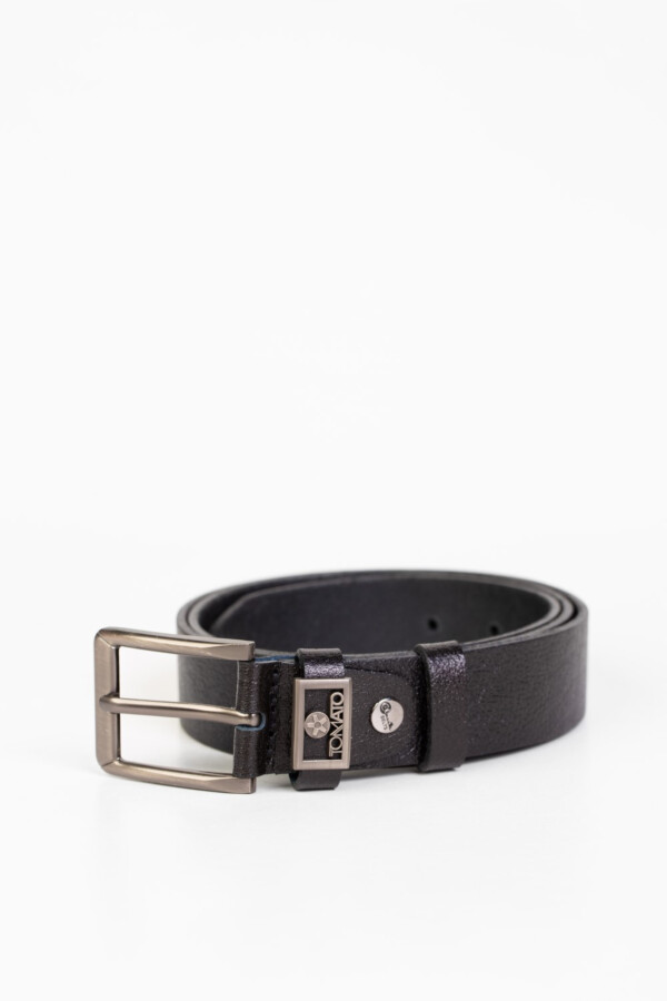 Men's Plain Leather Casual Belt With Basic Details