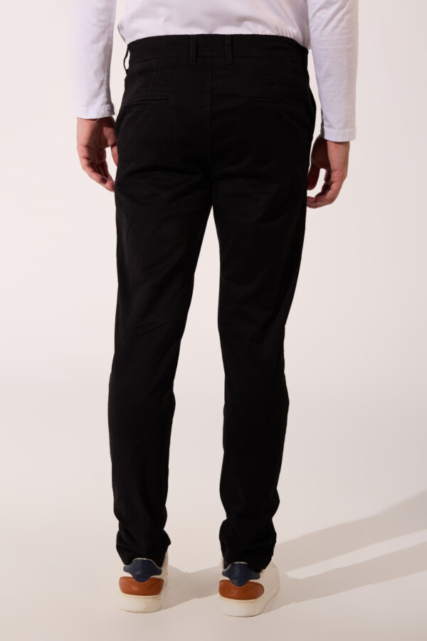 Men's Classic Slim Fit Chino Gabardine Trousers Pants With Essential Details