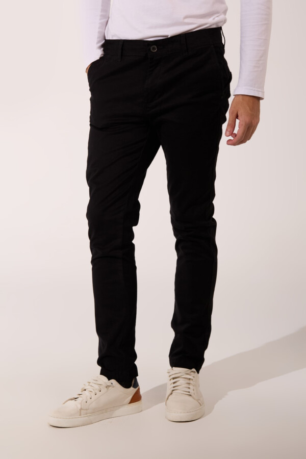 Men's Classic Slim Fit Chino Gabardine Trousers Pants With Essential Details