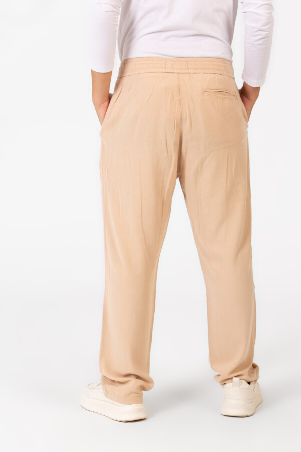 Men's Comfortable Linen basic Pants With A Drawstring In The Middle And Modern Basic Ssummer Ccolors