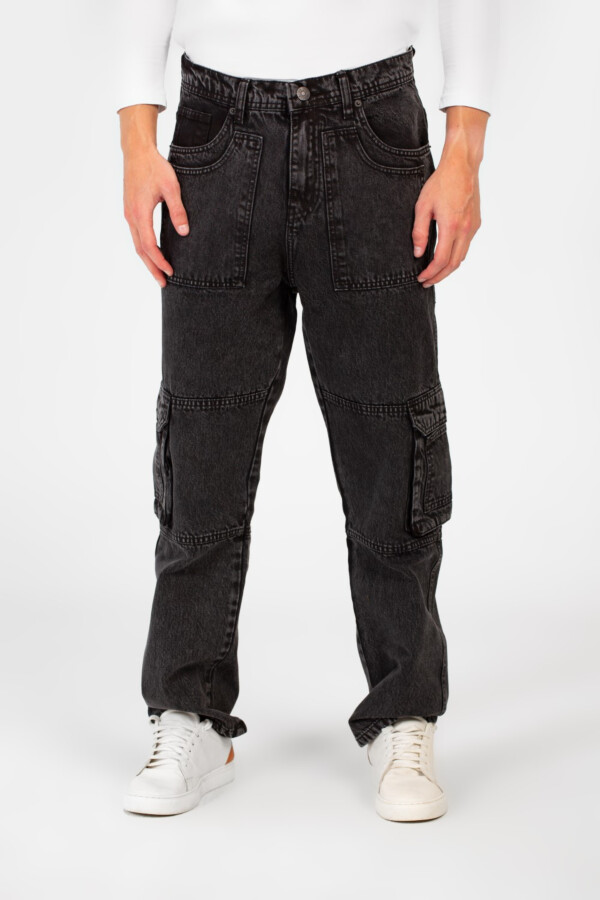 Men's Cargo Jeans Pants With A Modern Fit And Pockets