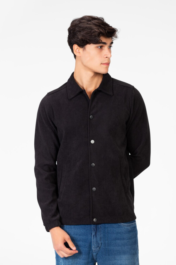 Men's Basic Fur Padded Shirt With Front Pockets And Long Sleeves