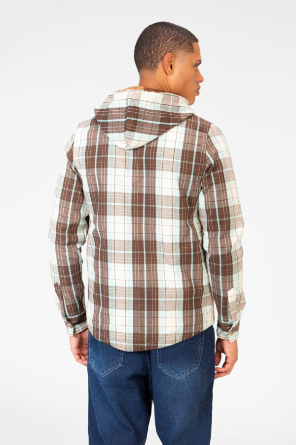 Men's Fur Padded Shirt With Full Zip And Pockets