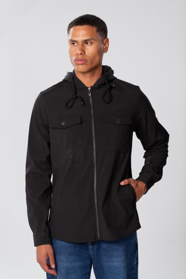 Men's Fur Padded Shirt With Zippers And Front Pockets