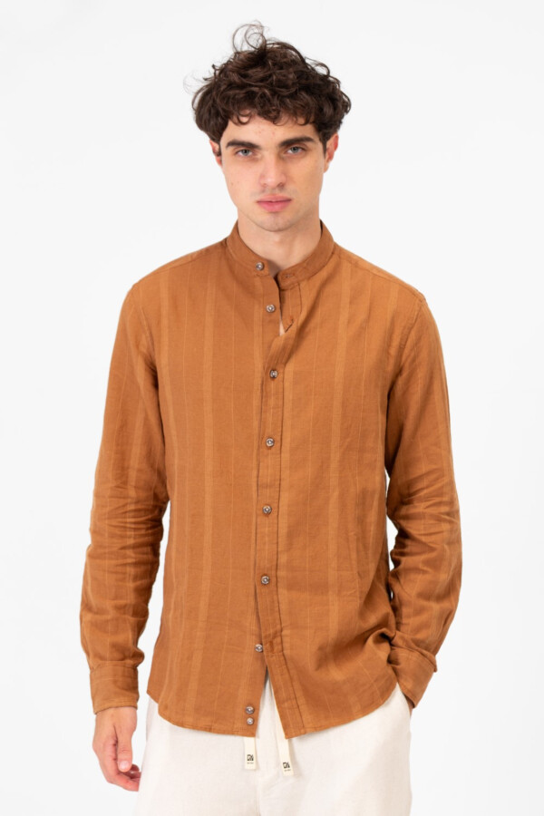 Men's Linen Regular Fit Basic Long Sleeve Comfortable Shirt