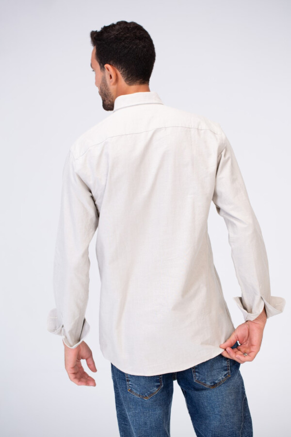 Mens Basic Plain Slim Fit Long Sleeves Shirt