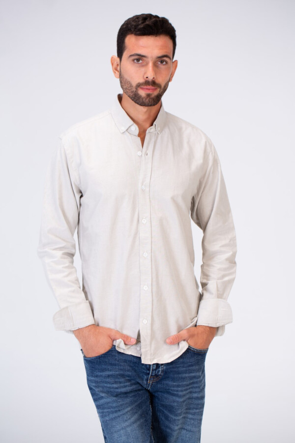 Mens Basic Plain Slim Fit Long Sleeves Shirt