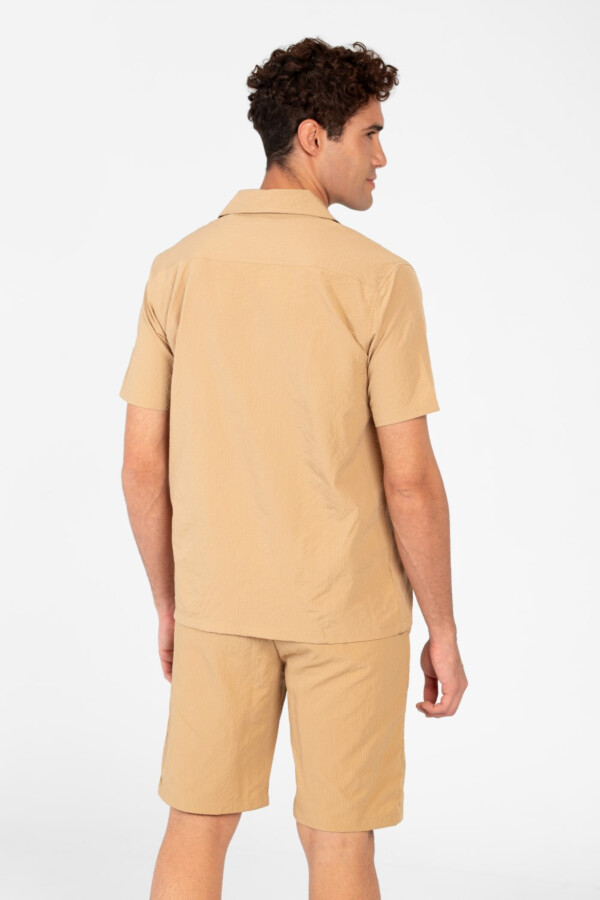 Men's Slim Fit Outfit Set Half Sleeve Shirt and Short