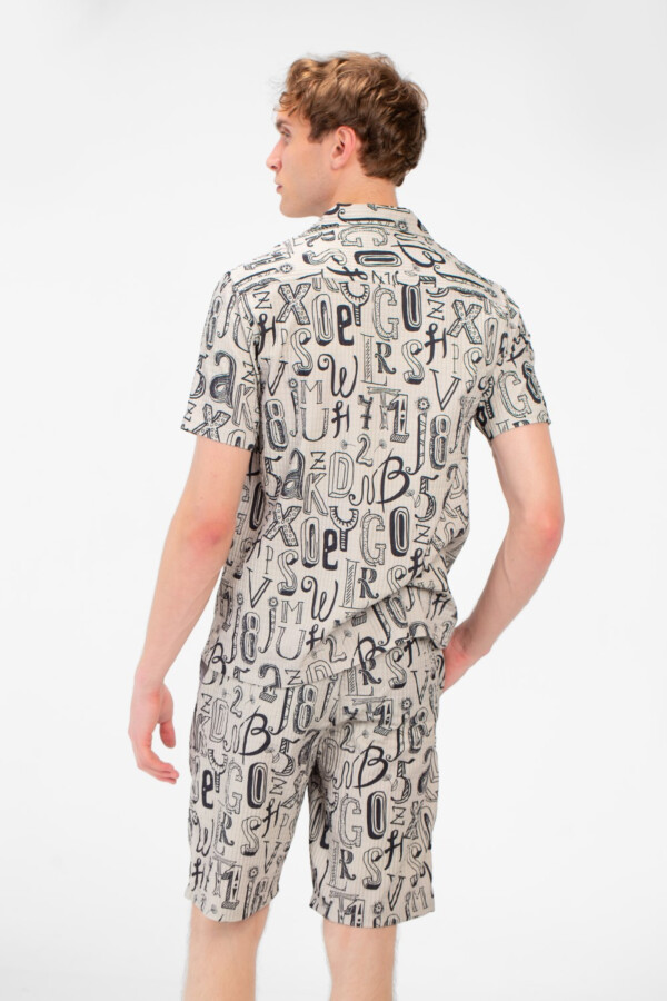 Men's Tomato Outfit Set Half-Sleeve Shirt And Short With All Over Print