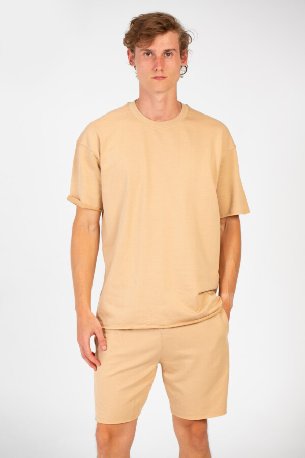 Men's Basic Outfit Modern Comfortable Short Sleeve T-Shirt and Short