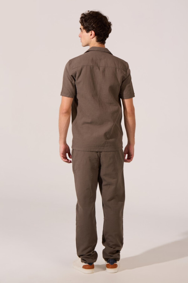 Men's Slim Fit Comfortable Outfit Set Half Sleeve Shirt And Pants