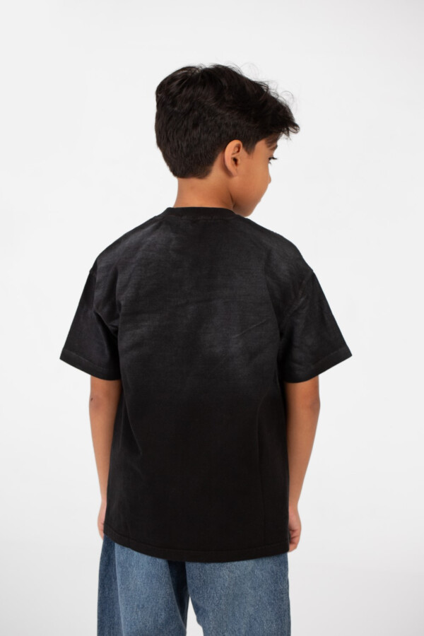 Boy's Oversized Short Sleeves Round Neck T-shirt With Front Pikachu Print