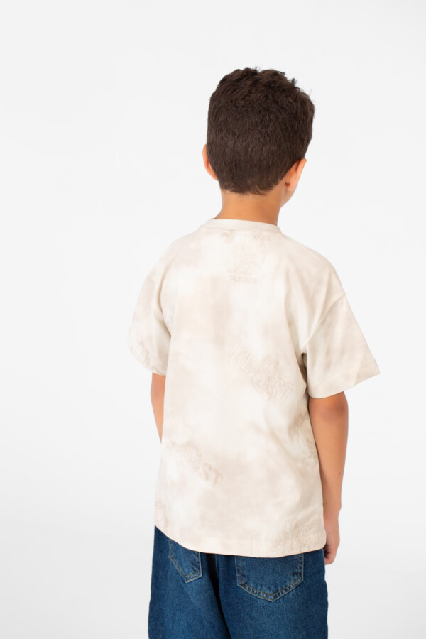 Boy's Oversized Short Sleeve Printed Crew Neck T-Shirt